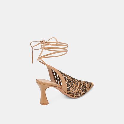 Dolce Vita GESICA HEELS BLACK NATURAL WOVEN