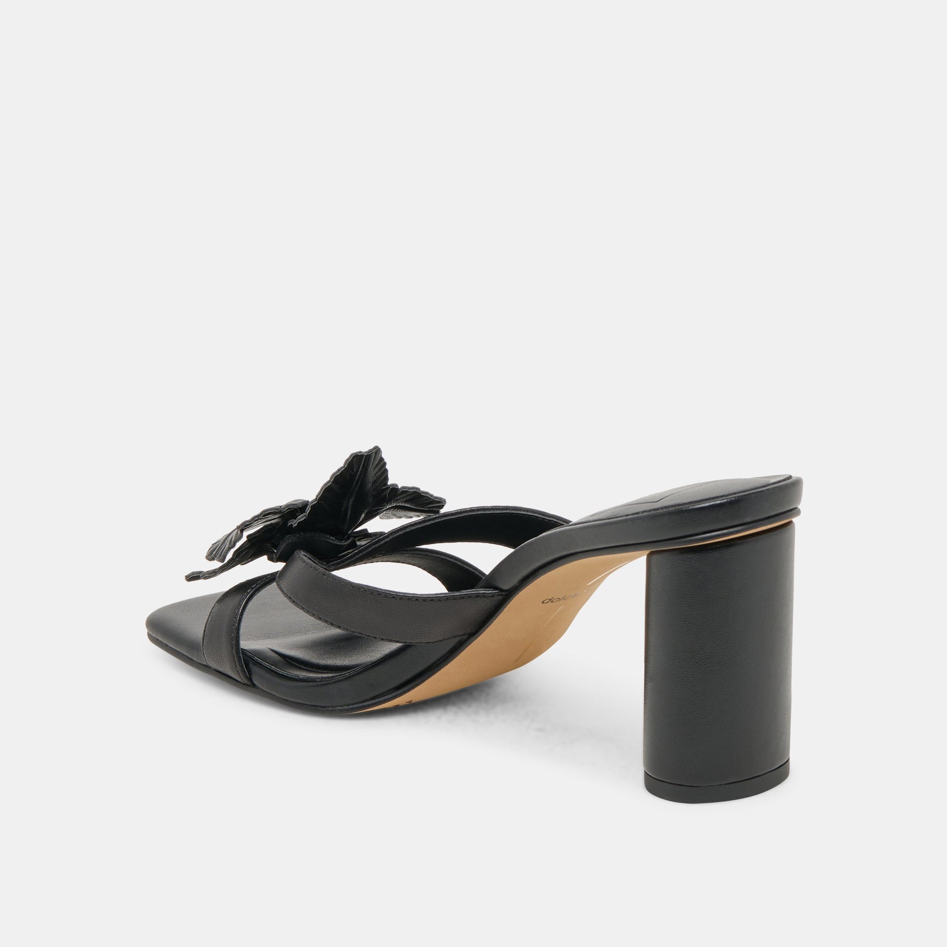 Dolce Vita Nikil Black Leather Heels