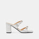 SILVER METALLIC LEATHER