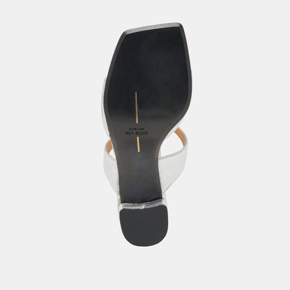 Dolce Vita SHANE HEELS SILVER METALLIC LEATHER