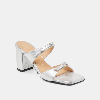 Dolce Vita SHANE HEELS SILVER METALLIC LEATHER