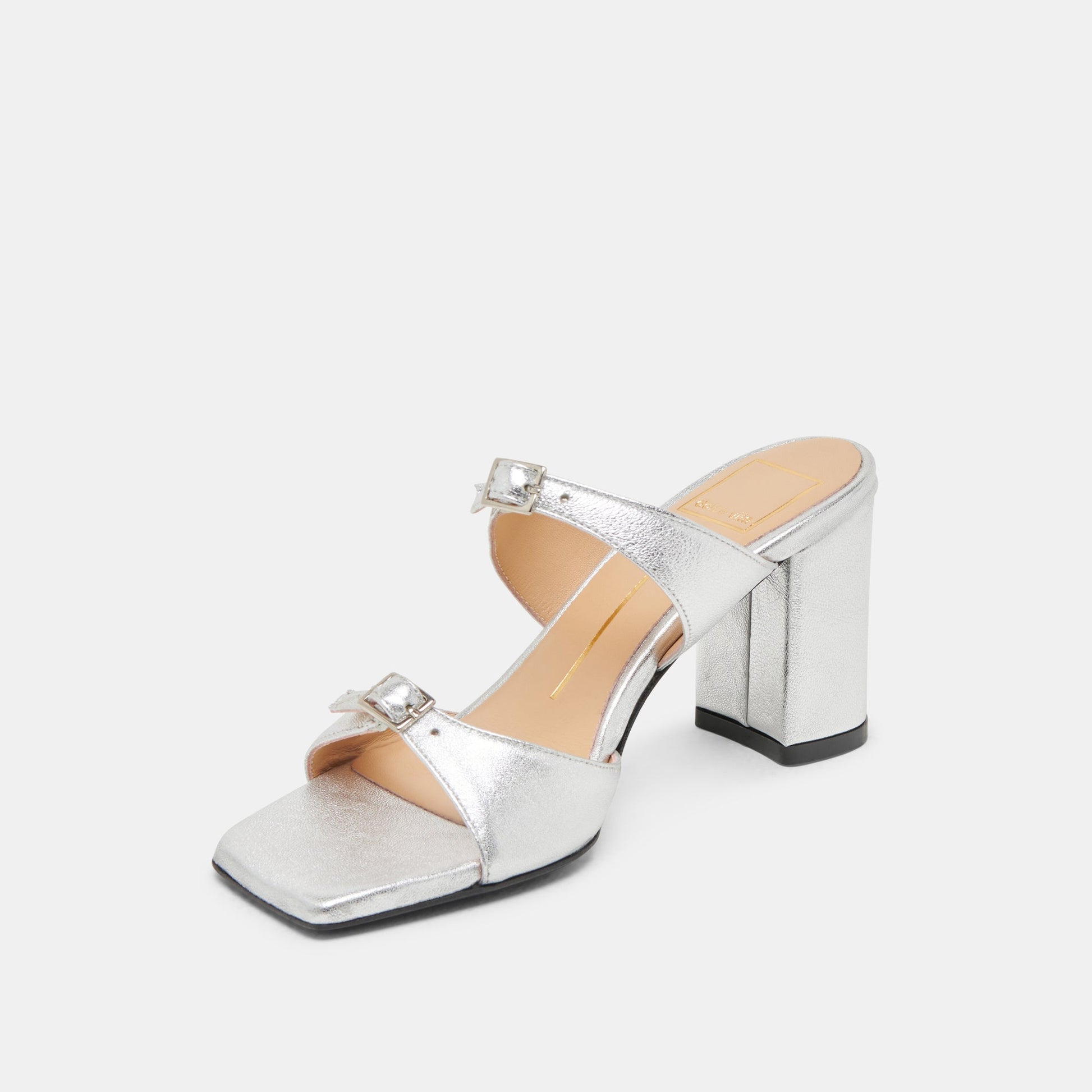 Dolce Vita SHANE HEELS SILVER METALLIC LEATHER