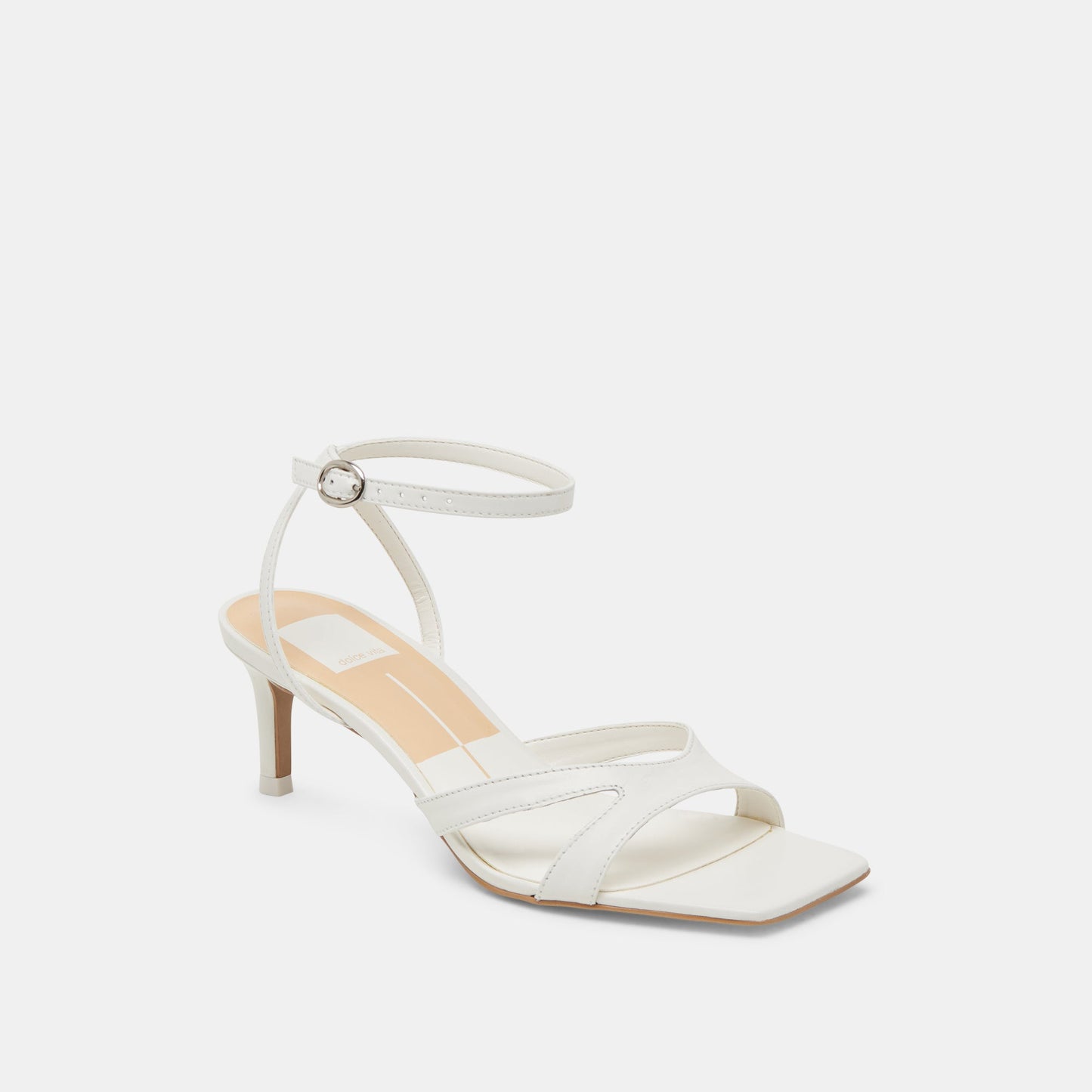 Dolce Vita BECKI WIDE HEELS TRUE WHITE LEATHER