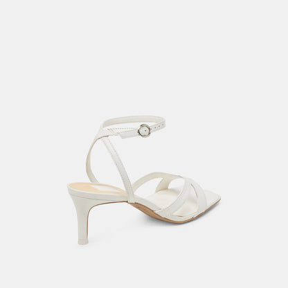 Dolce Vita BECKI WIDE HEELS TRUE WHITE LEATHER