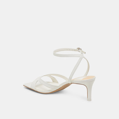 Dolce Vita BECKI WIDE HEELS TRUE WHITE LEATHER