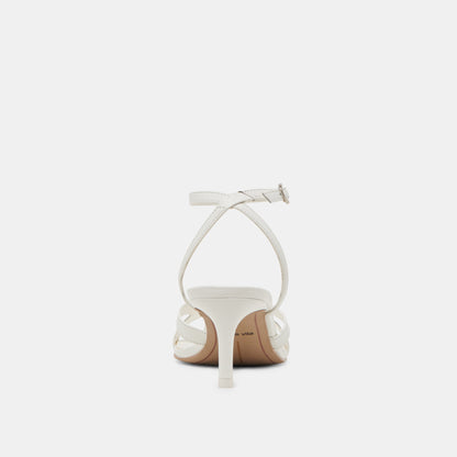 Dolce Vita BECKI WIDE HEELS TRUE WHITE LEATHER
