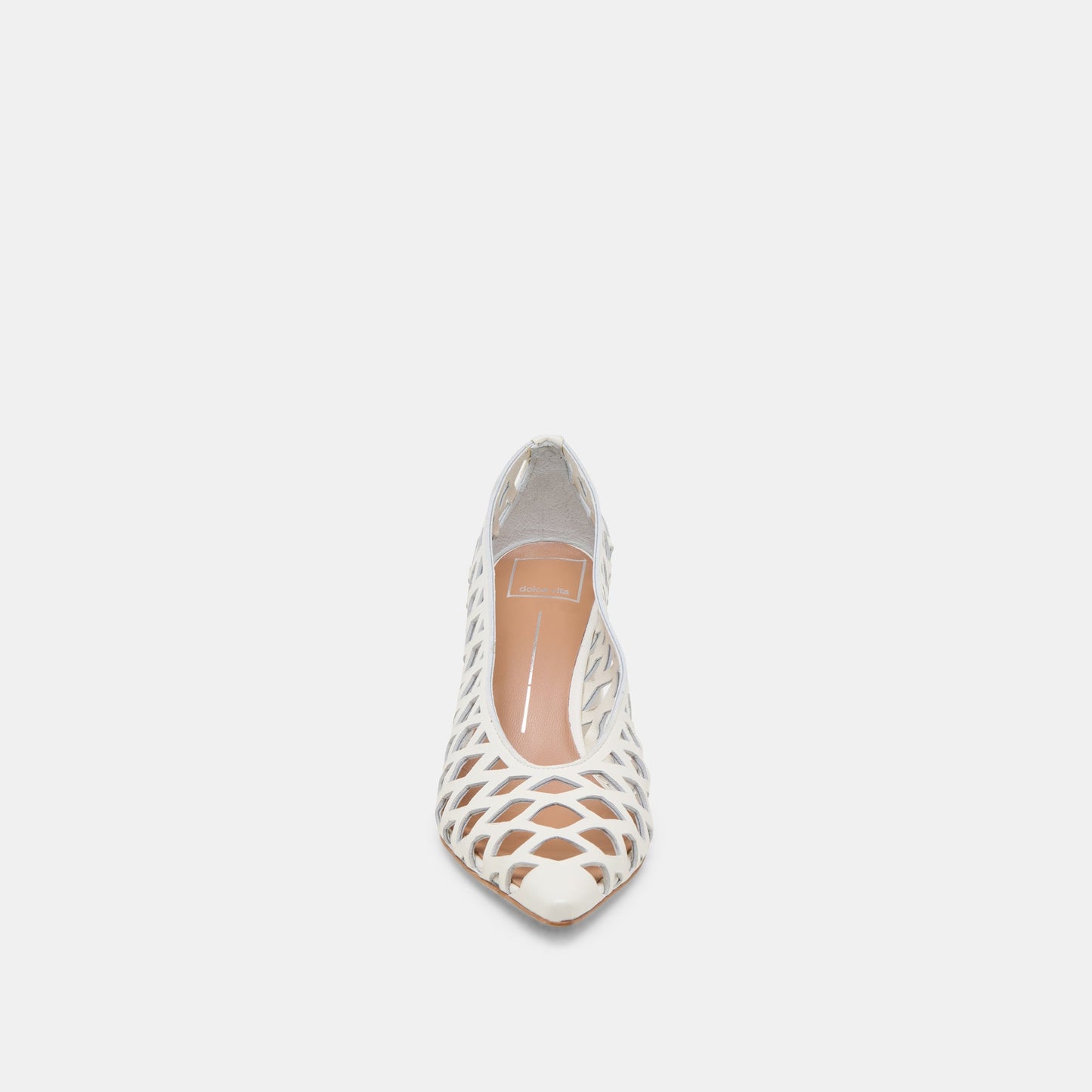 Dolce Vita Tanya Bone Woven Leather Heels