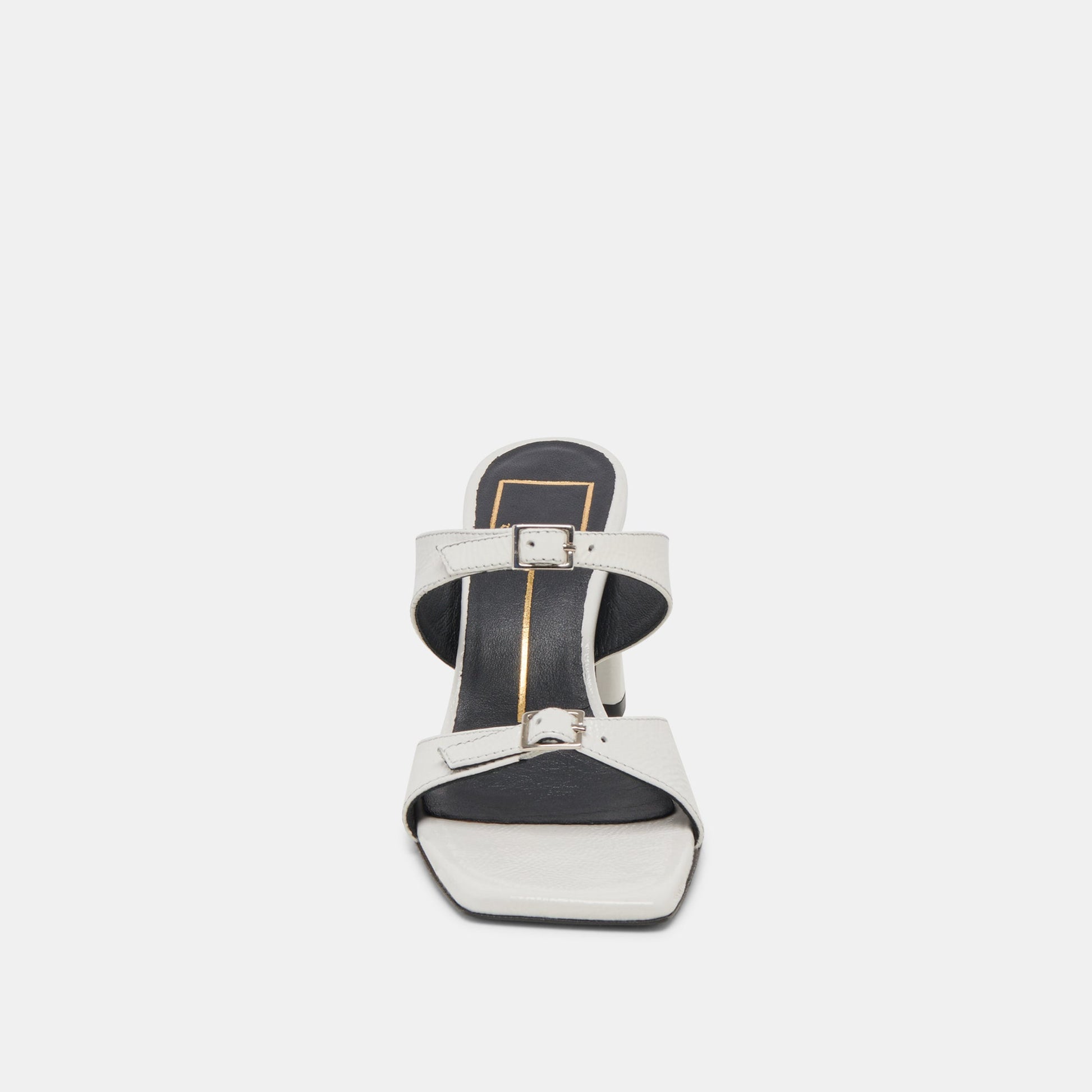 Dolce Vita SHANE HEELS OFF WHITE CRINKLE PATENT