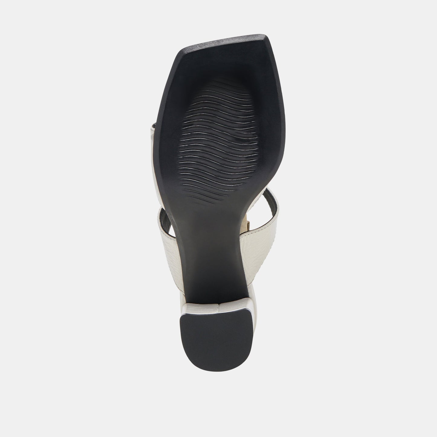 Dolce Vita SHANE HEELS OFF WHITE CRINKLE PATENT