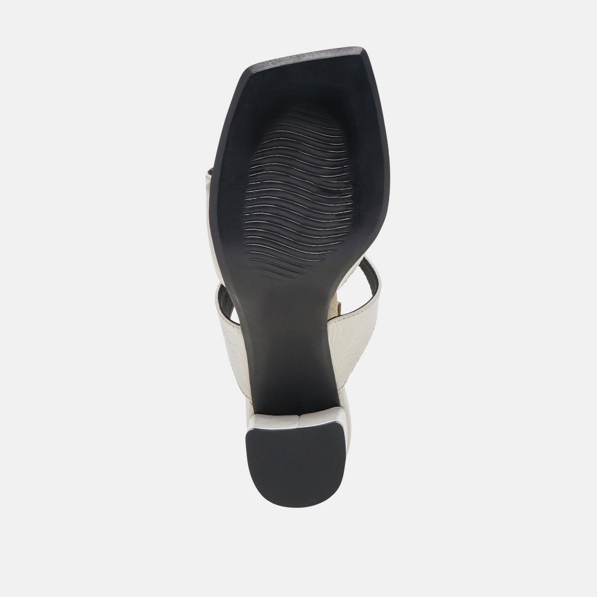Dolce Vita SHANE HEELS OFF WHITE CRINKLE PATENT
