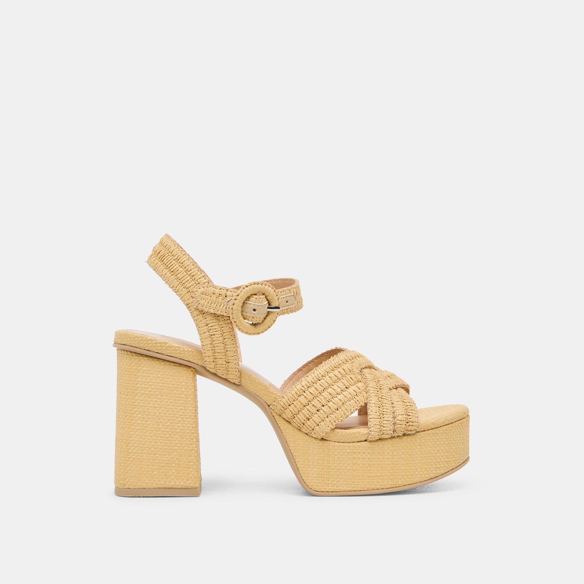 Dolce Vita Bety Lt Natural Raffia Heels