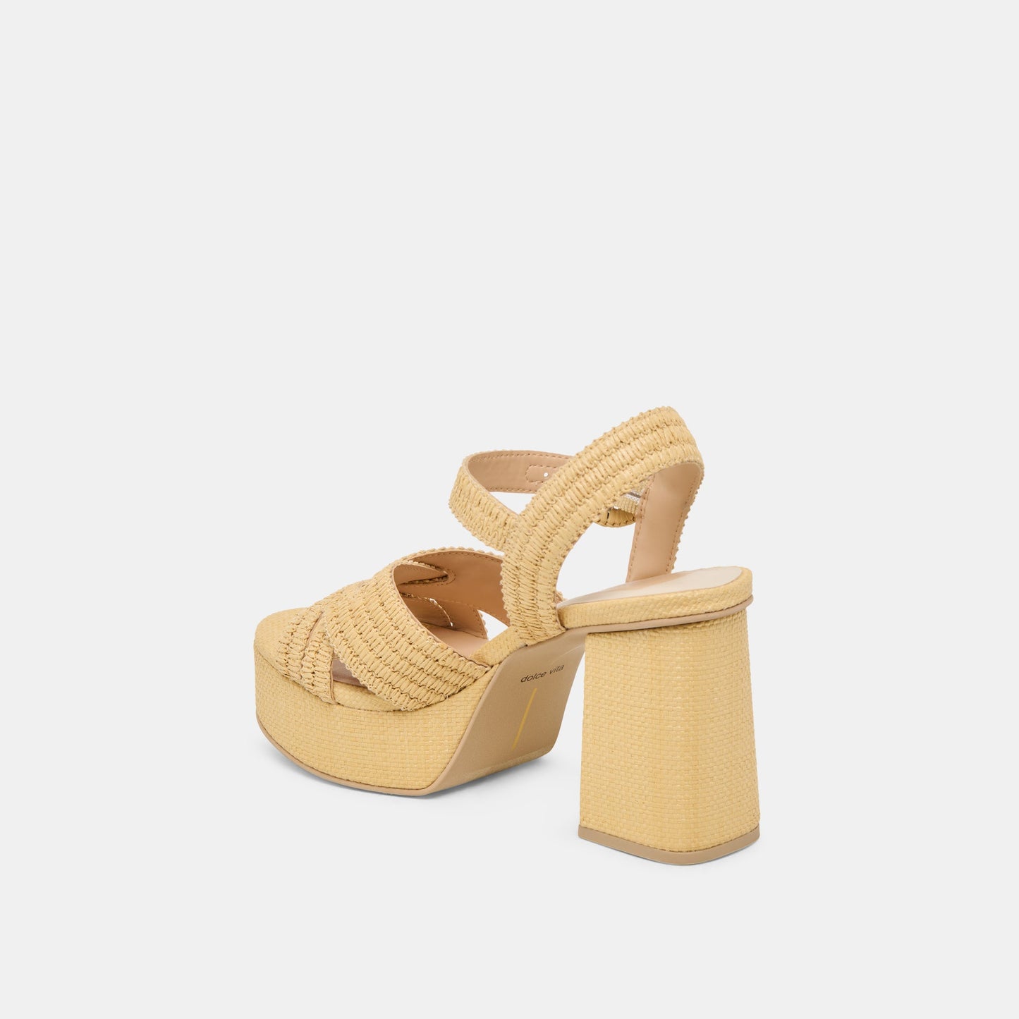 Dolce Vita Bety Lt Natural Raffia Heels