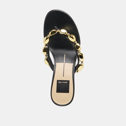 Dolce Vita Daksie Black Leather Heels