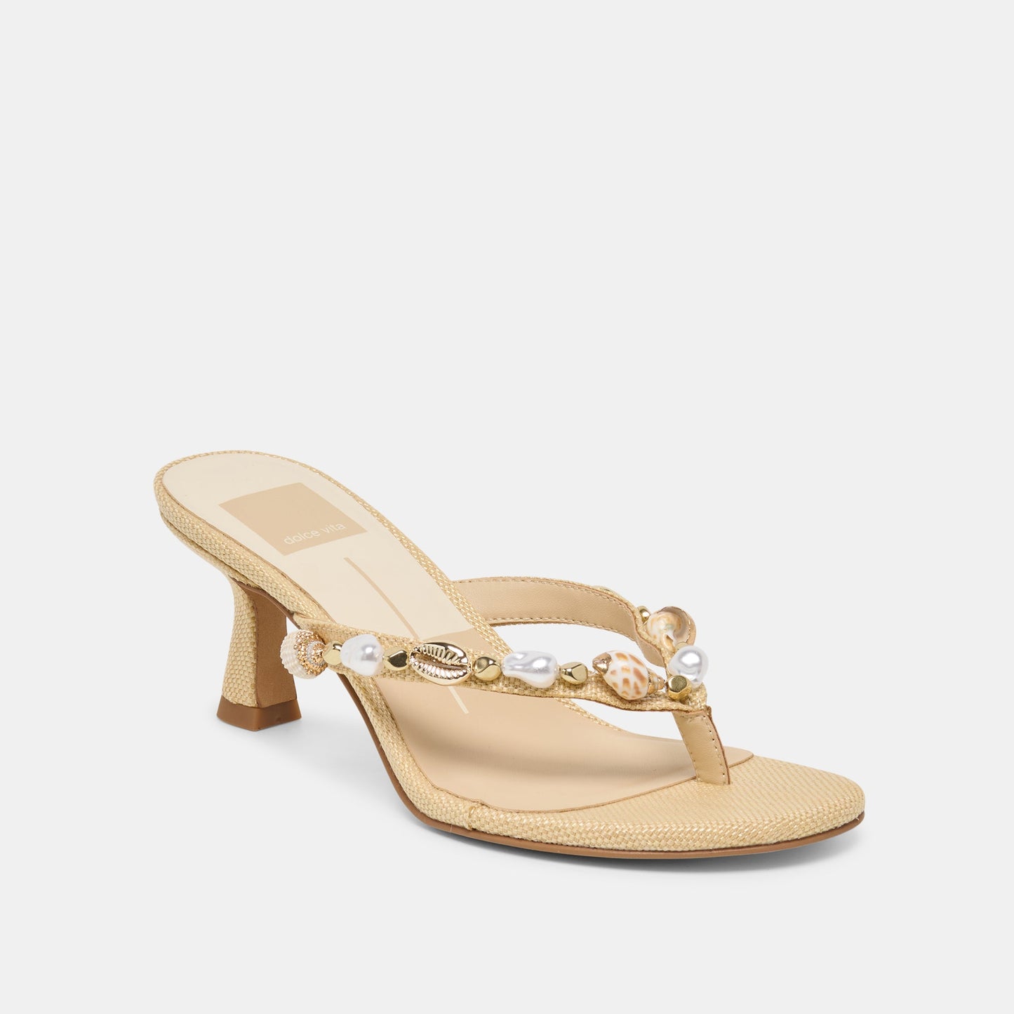 Dolce Vita Daksie Lt Natural Raffia Heels