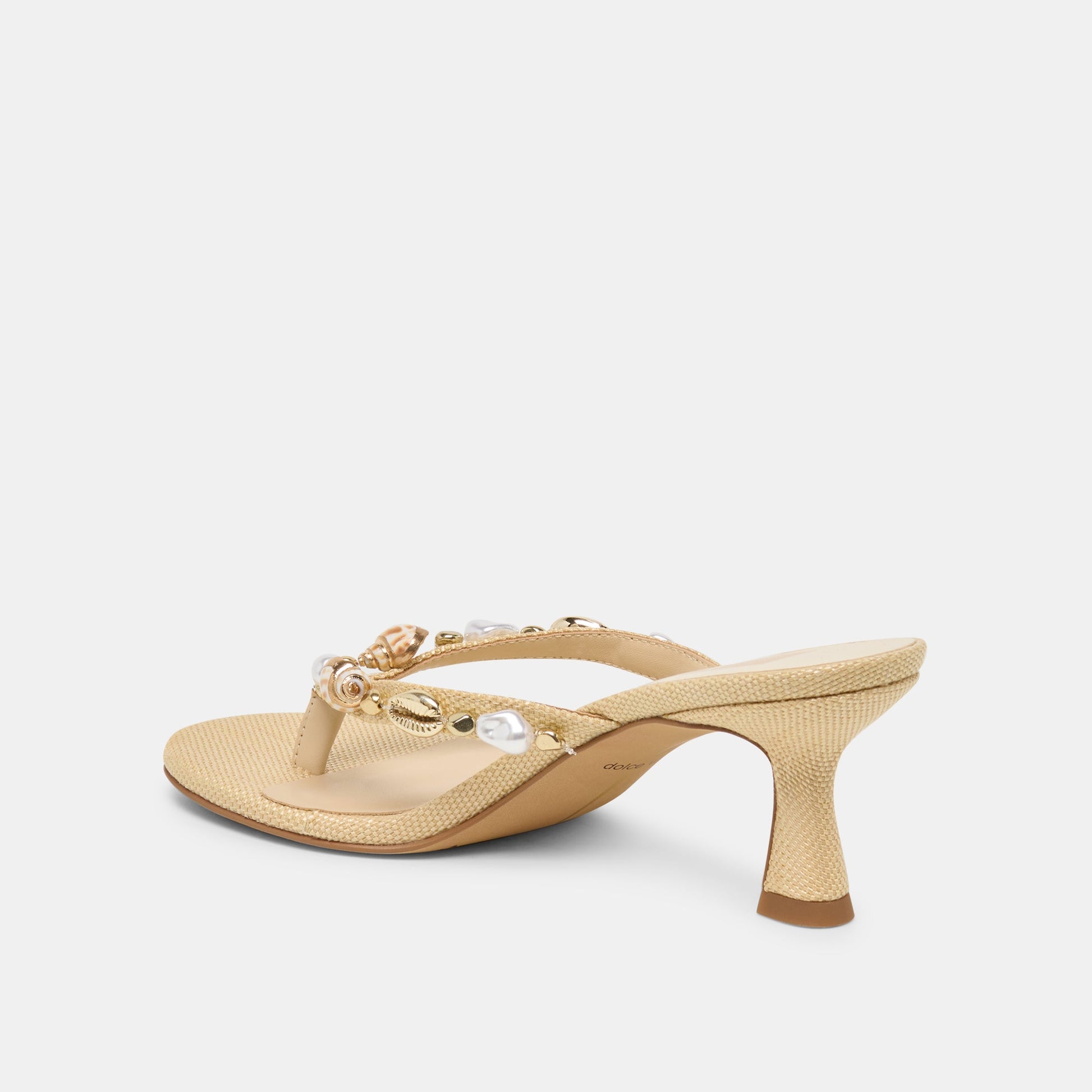 Dolce Vita Daksie Lt Natural Raffia Heels