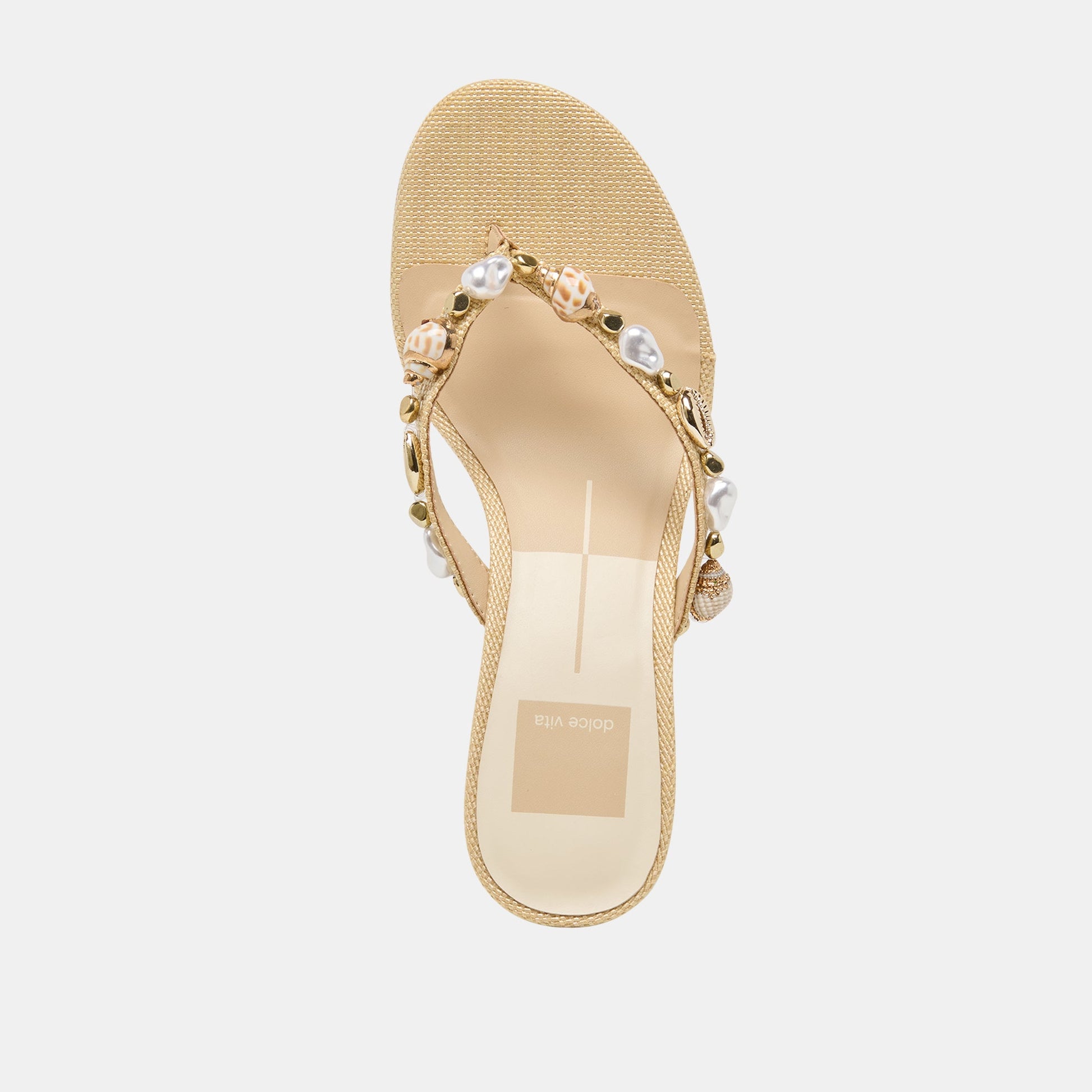 Dolce Vita Daksie Lt Natural Raffia Heels