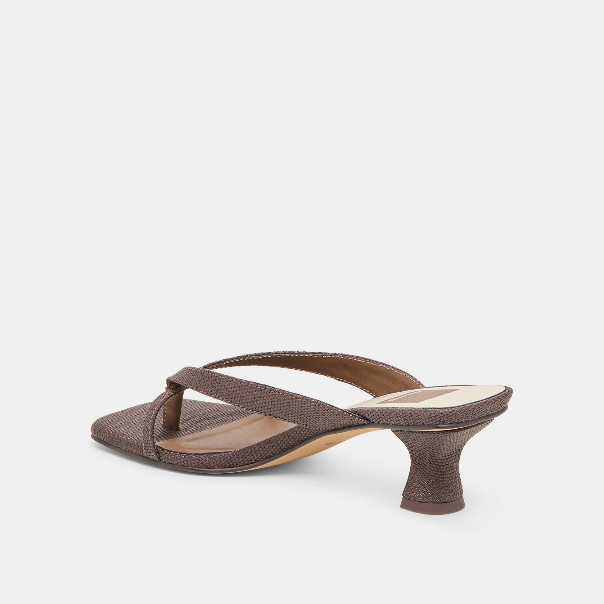 Dolce Vita Brevel Chocolate Raffia Heels