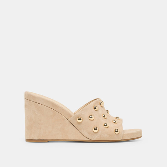 Dolce Vita Holta Stud Camel Suede Wedges