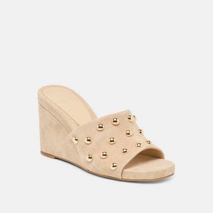 Dolce Vita Holta Stud Camel Suede Wedges