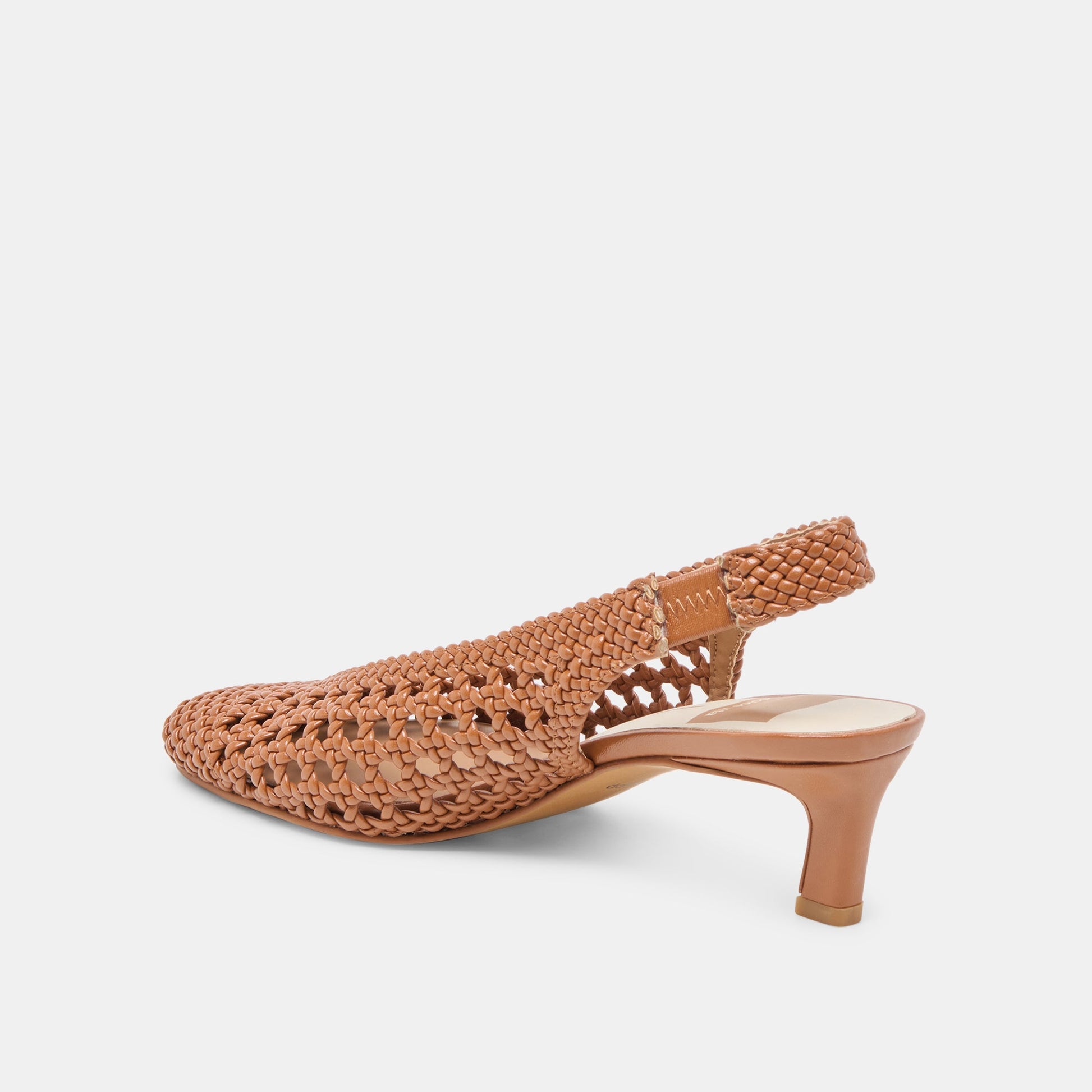 Dolce Vita Fawne Saddle Woven Stella Heels