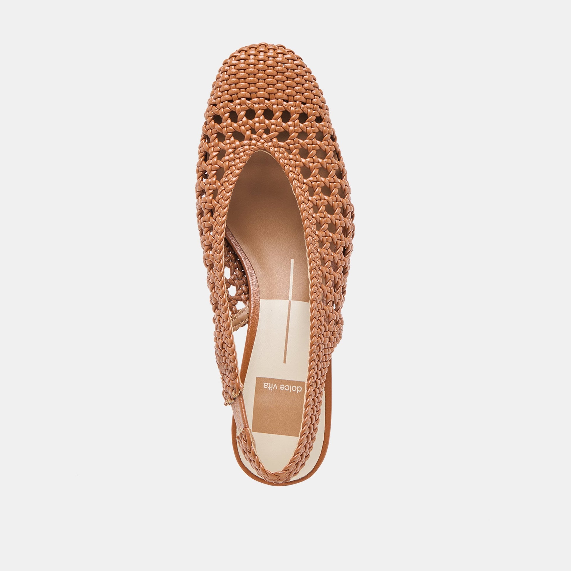 Dolce Vita Fawne Saddle Woven Stella Heels