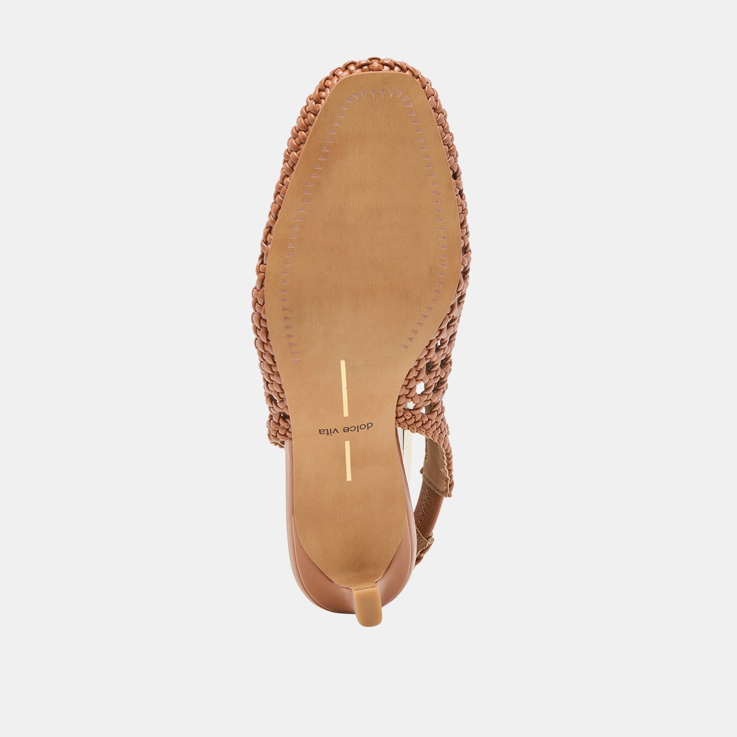 Dolce Vita Fawne Saddle Woven Stella Heels