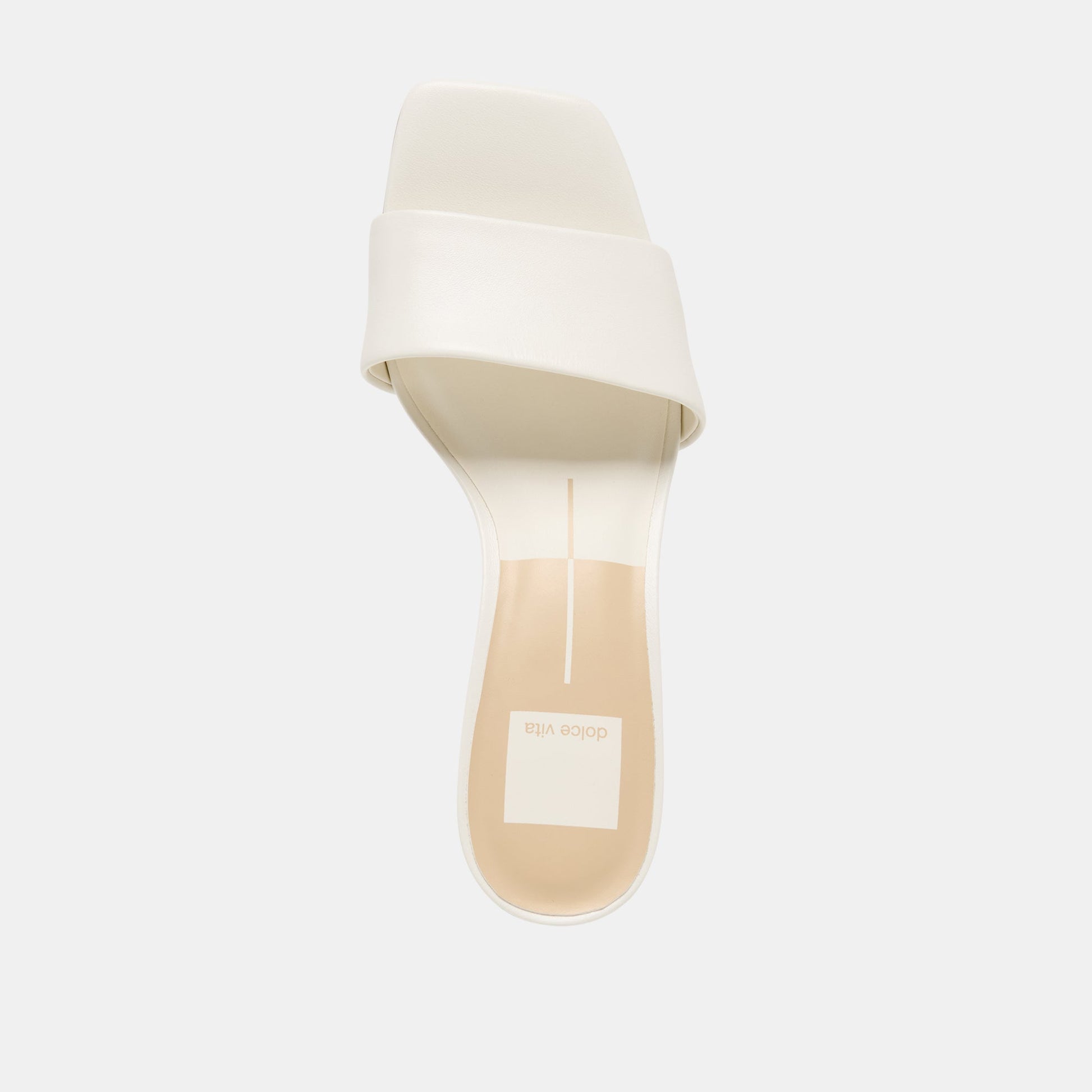 Dolce Vita Rexa True White Leather Heels