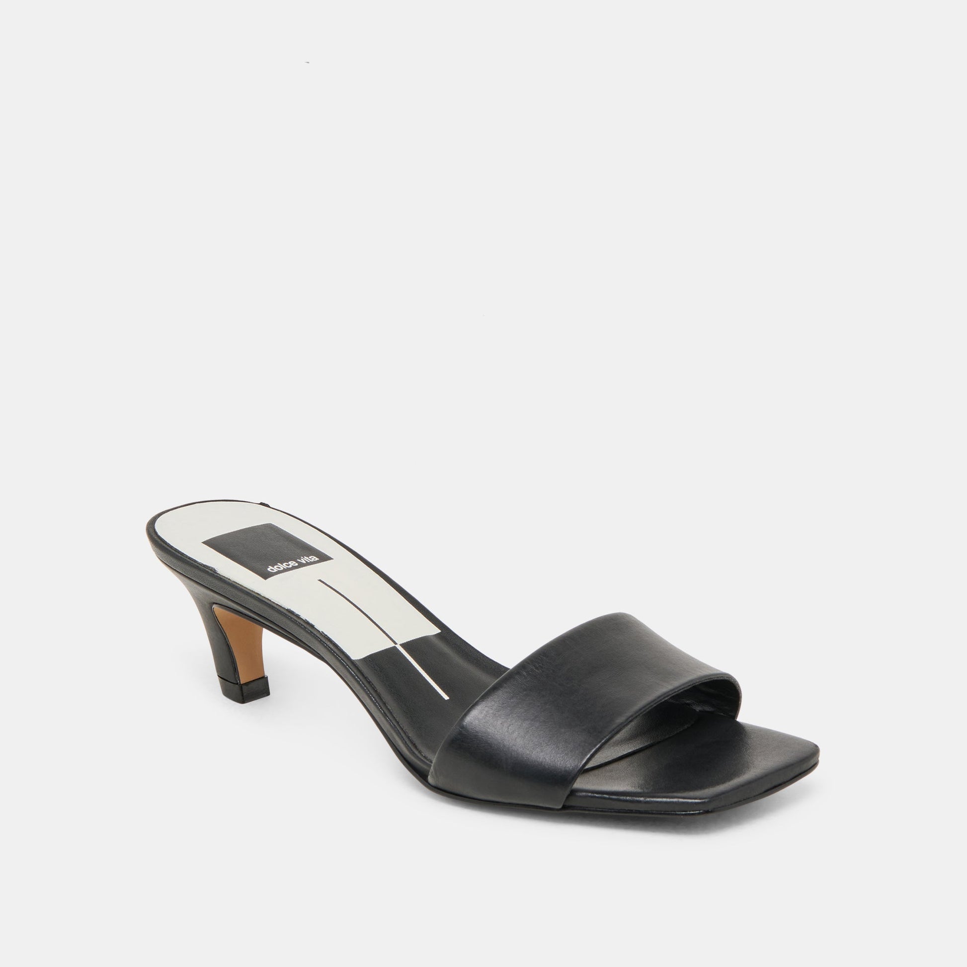 Dolce Vita Rexa Black Leather Heels
