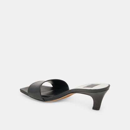 Dolce Vita Rexa Black Leather Heels