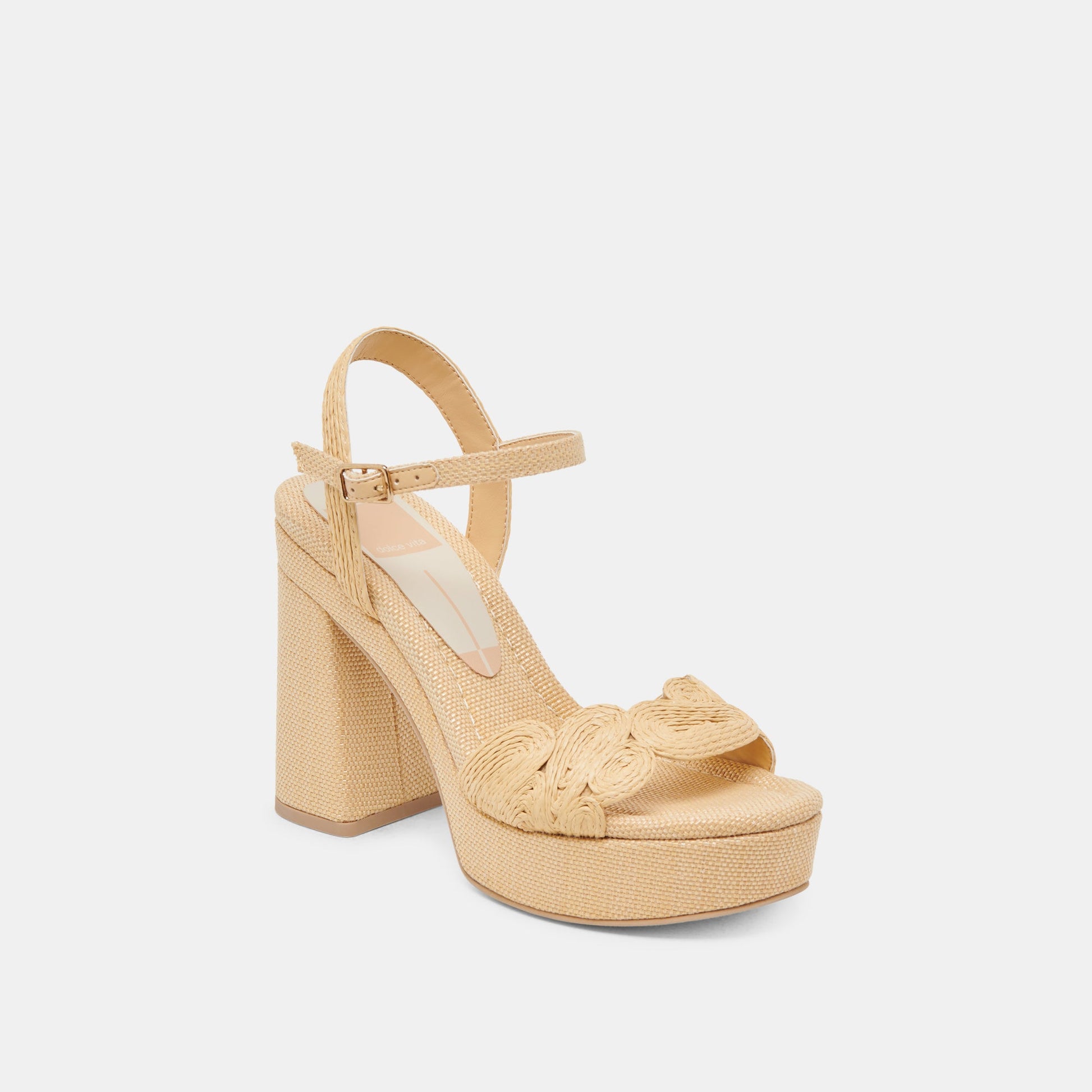 Dolce Vita TINAYA HEELS LT NATURAL RAFFIA