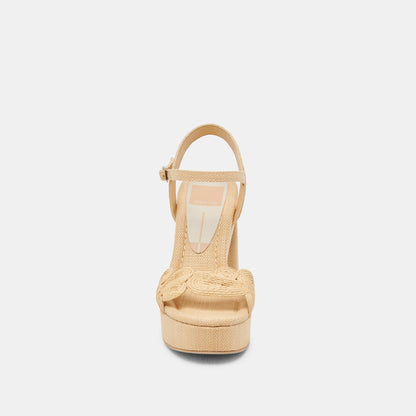 Dolce Vita TINAYA HEELS LT NATURAL RAFFIA