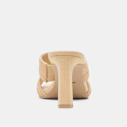 Dolce Vita Gitel Lt Natural Raffia Heels
