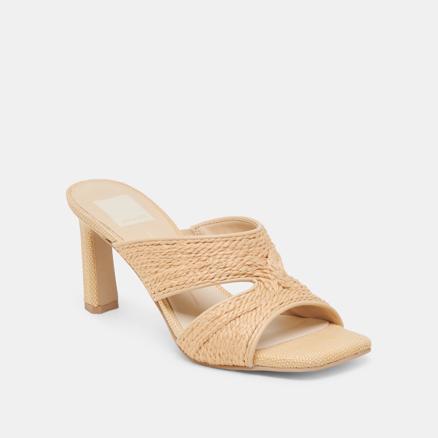 Dolce Vita Gitel Lt Natural Raffia Heels