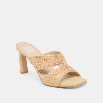 Dolce Vita Gitel Lt Natural Raffia Heels