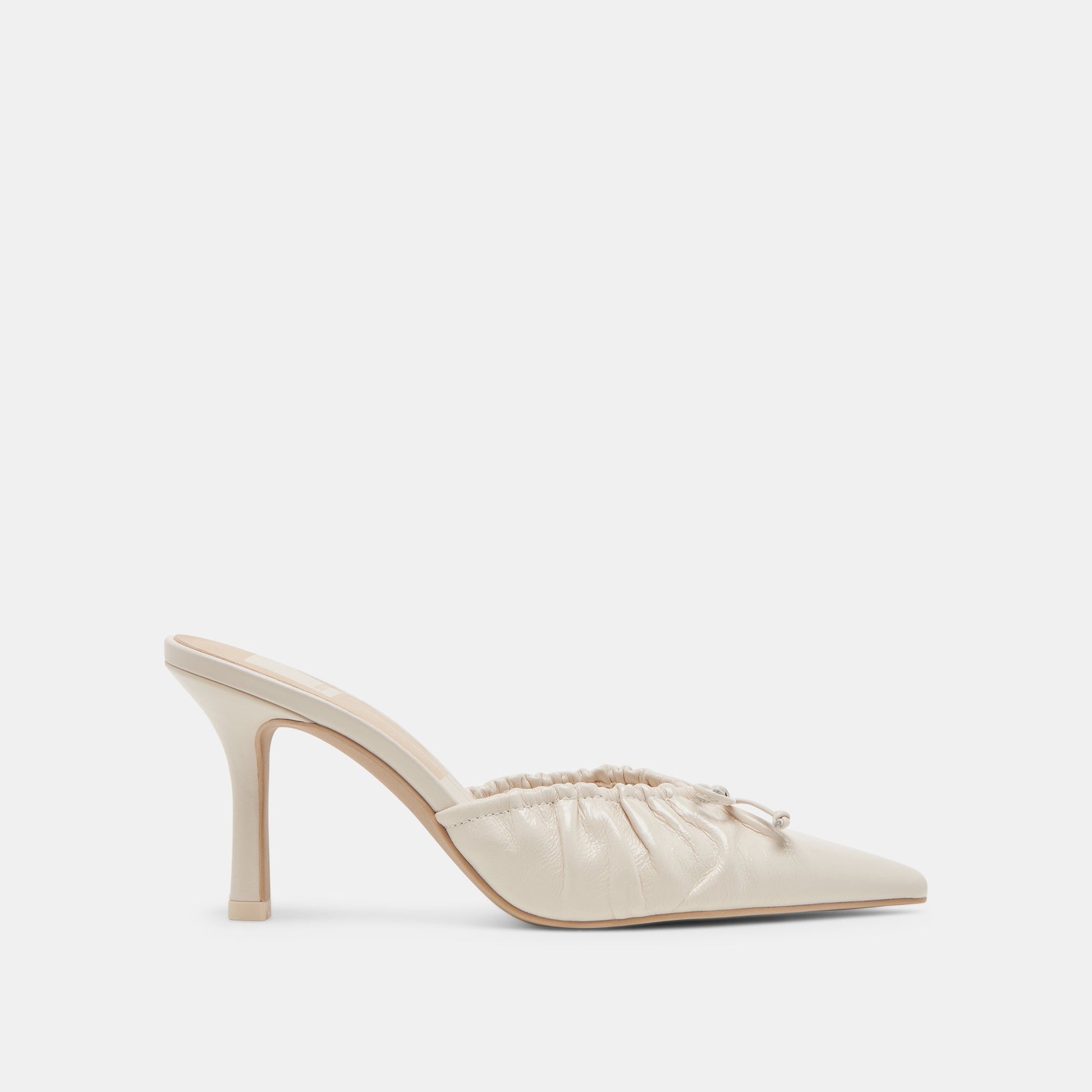 Dolce Vita KAIRI HEELS IVORY CRINKLE PATENT