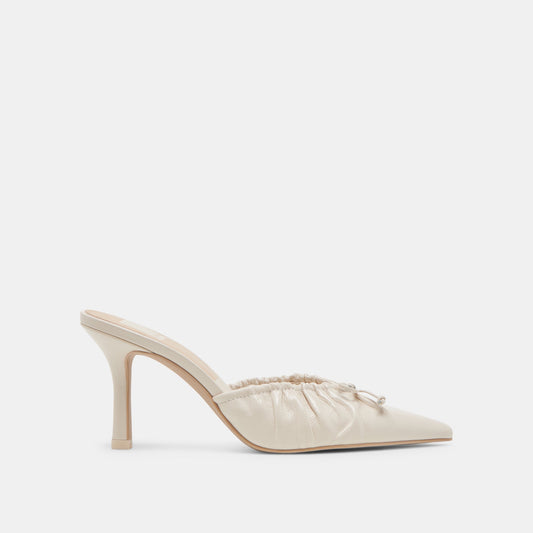 Dolce Vita KAIRI HEELS IVORY CRINKLE PATENT