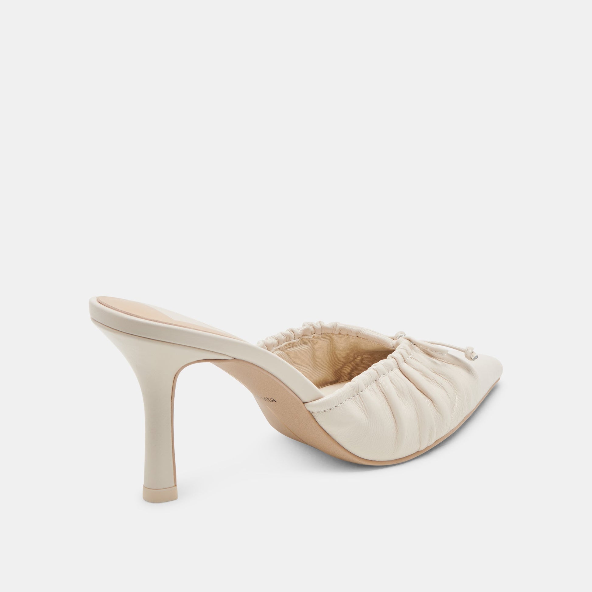 Dolce Vita KAIRI HEELS IVORY CRINKLE PATENT