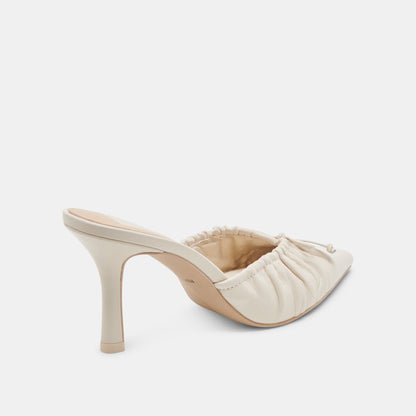 Dolce Vita KAIRI HEELS IVORY CRINKLE PATENT