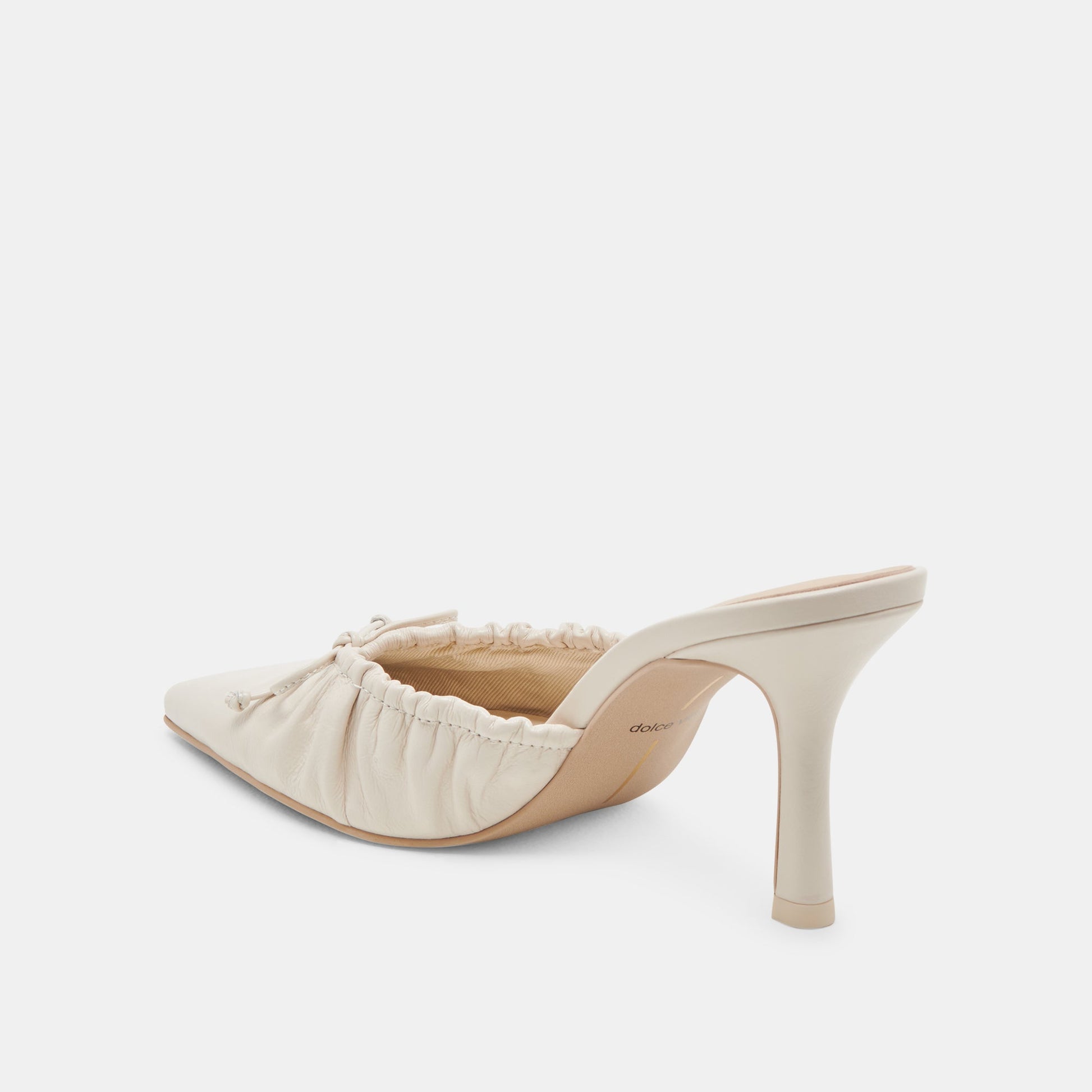 Dolce Vita KAIRI HEELS IVORY CRINKLE PATENT