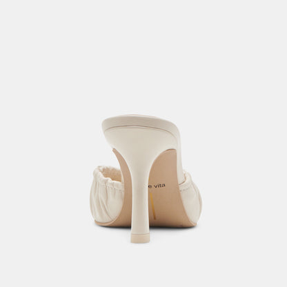 Dolce Vita KAIRI HEELS IVORY CRINKLE PATENT