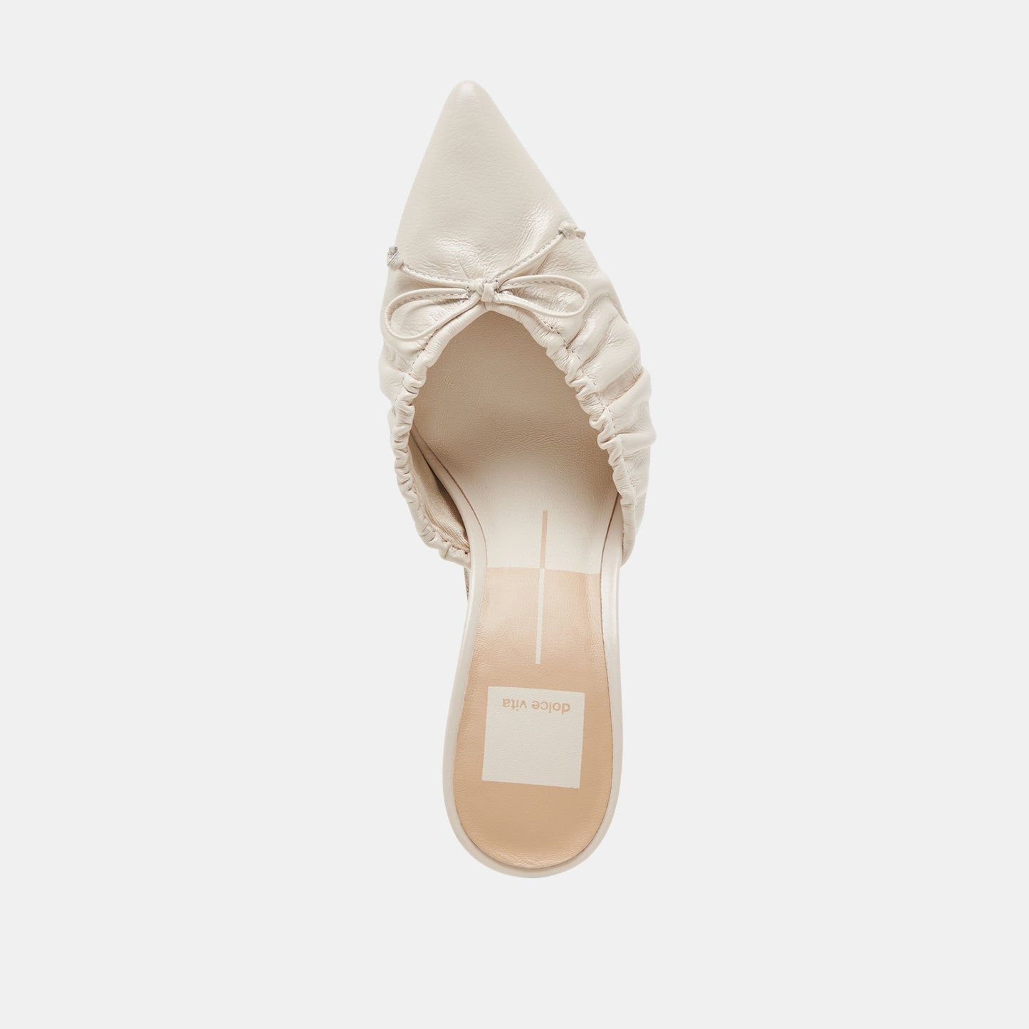 Dolce Vita KAIRI HEELS IVORY CRINKLE PATENT
