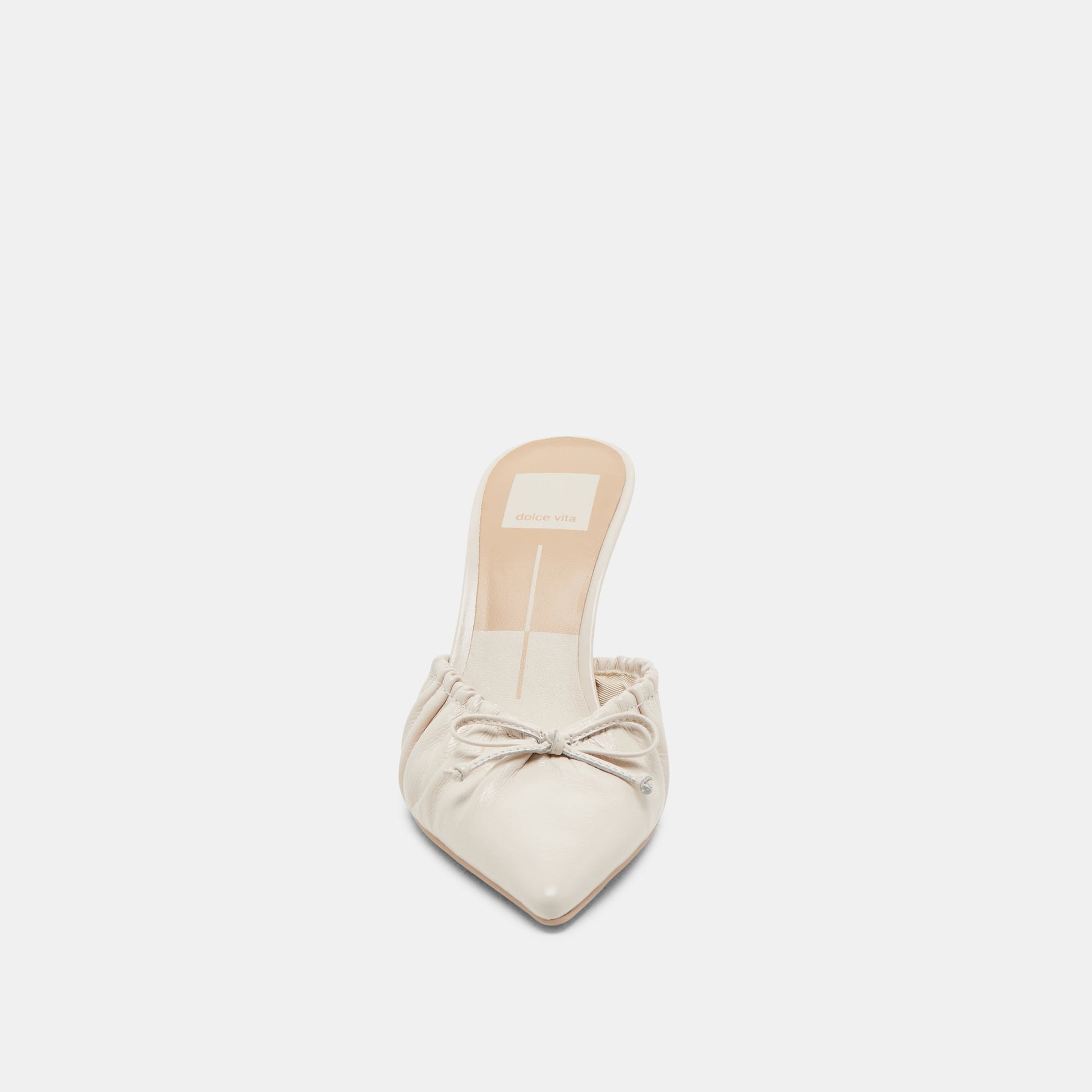 Dolce Vita KAIRI HEELS IVORY CRINKLE PATENT