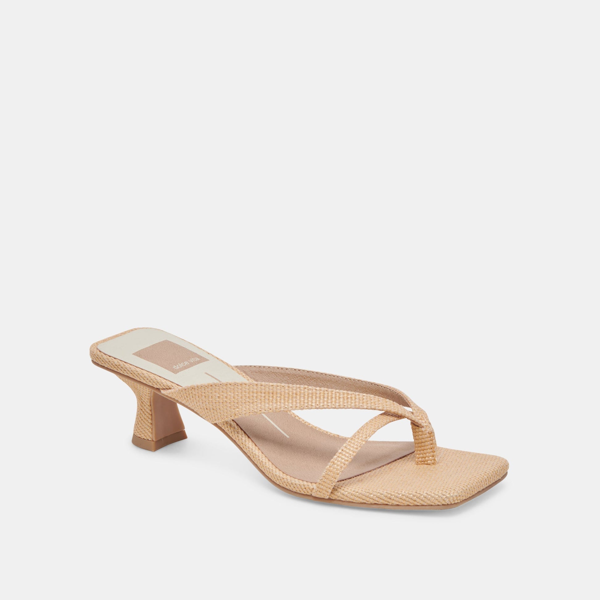 Dolce Vita Brevel Natural Raffia Heels