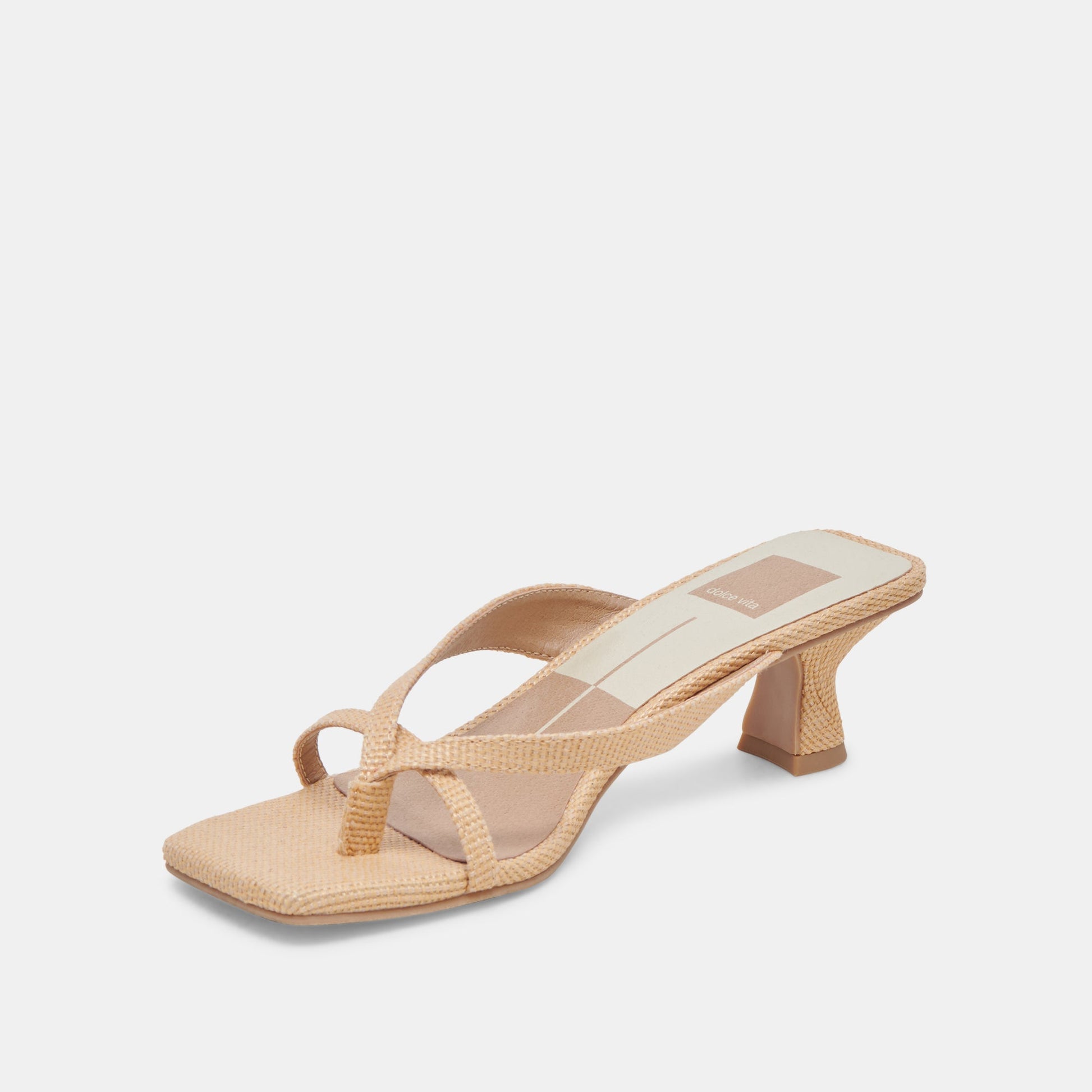 Dolce Vita Brevel Natural Raffia Heels