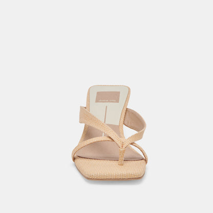 Dolce Vita Brevel Natural Raffia Heels