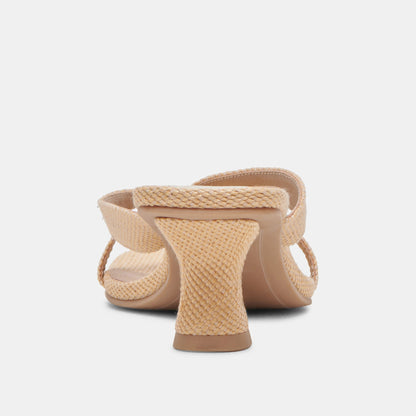Dolce Vita Brevel Natural Raffia Heels