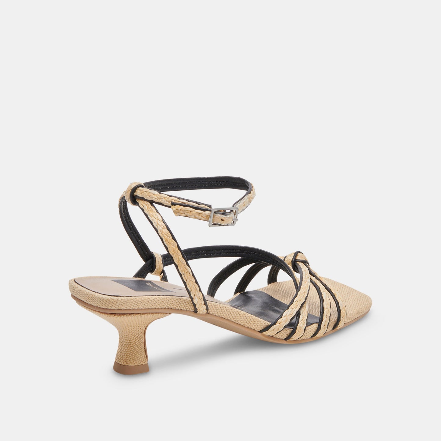 Dolce Vita BEV BRAID WIDE HEELS BLACK NATURAL JUTE