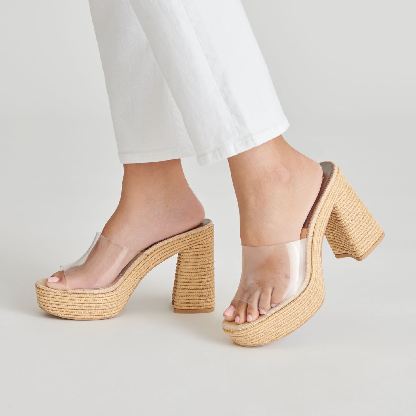 Dolce Vita LICHIA HEELS NATURAL VINYL