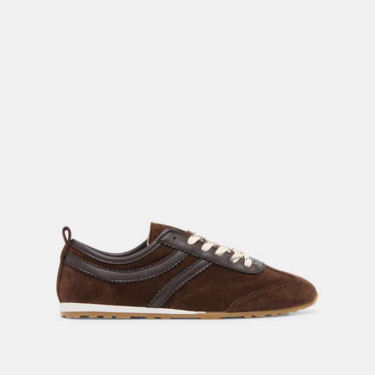 Dolce Vita Viper Dk Brown Suede Sneakers