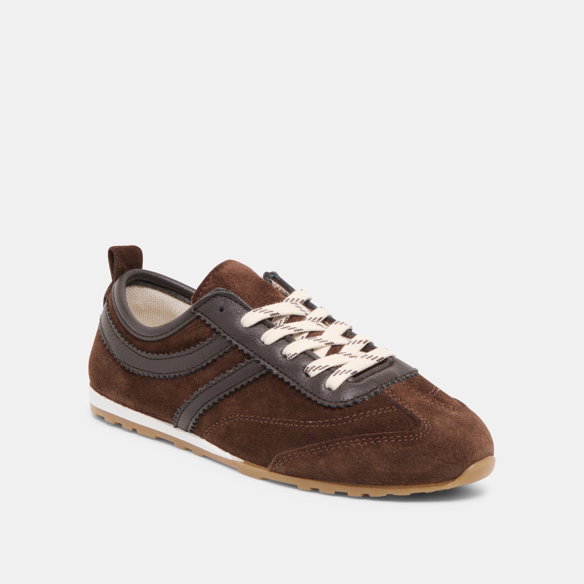 Dolce Vita Viper Dk Brown Suede Sneakers